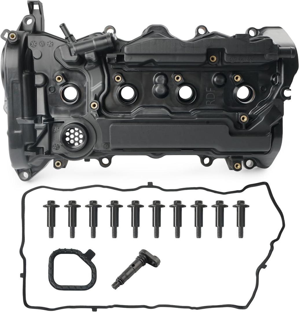Engine Valve Cover with Gasket Compatible with 2013-2017 Honda Accord 2015-2019 Honda CR-V 2.4L Replace 12310-RDF-A01, 12310RDFA01