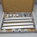 2 Set Adjustable Solar Panel Tilt Mount Brackets Aluminum Alloy Mounting Bracket Stand Systems Support 50W 70W 100W 150W 200W 300W 400W Panels for Roof/Boat/Flat Surface