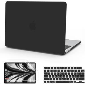 B BELK Compatible with MacBook Air 13.6 inch Case M5 2026 2025 2024 2023 2022 M4 M3 M2 A3449 A3240 A3113 A2681 Liquid Retina Display, Plastic Hard Shell Case+Keyboard Cover+Screen Protector, Black