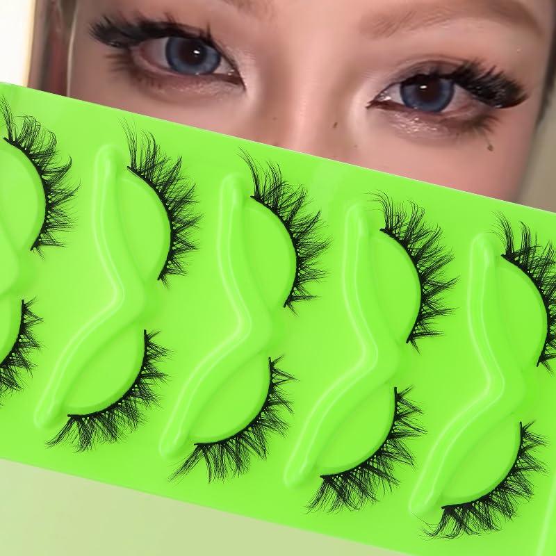 5 pairs Wispy Cat Eye Lashes Wispy False Eyelashes Natural look Eyelashes (MA05C)