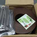 AGTEK 59FT Plastic Landscape Edging Coil Kit, 8 inch High Terrace Board Garden Edging Border with 18 Stakes