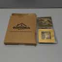 Homotek Recessed Sliding Closet Door Finger Pulls, 2-3/4 Inch Square, 2-1/8 Inch Diameter, Stainless Steel, Flush Handles for Pocket, Bypass, Barn Door Drawer Pulls (Brushed Gold, 2 Pack)