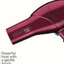 Infiniti PRO CONAIR Hair Dryer with Diffuser, Professional AC Motor, Tourmaline Ceramic Technology Blow Dryer, Includes Concentrator and Blowout Brush, Burgundy