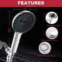 Shower Heads With Hoses,Detachable 3 Spray Mode High Pressure Showerhead With Handheld Cpray Combo Bathroom (Chrome)