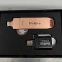 Gulloe 512GB iPhone Flash Drive for Photos, Memory Stick Storage File Backup, Compatible with iPhone iPad Android PC, Plug and Play, No Application Required (Rose Gold)