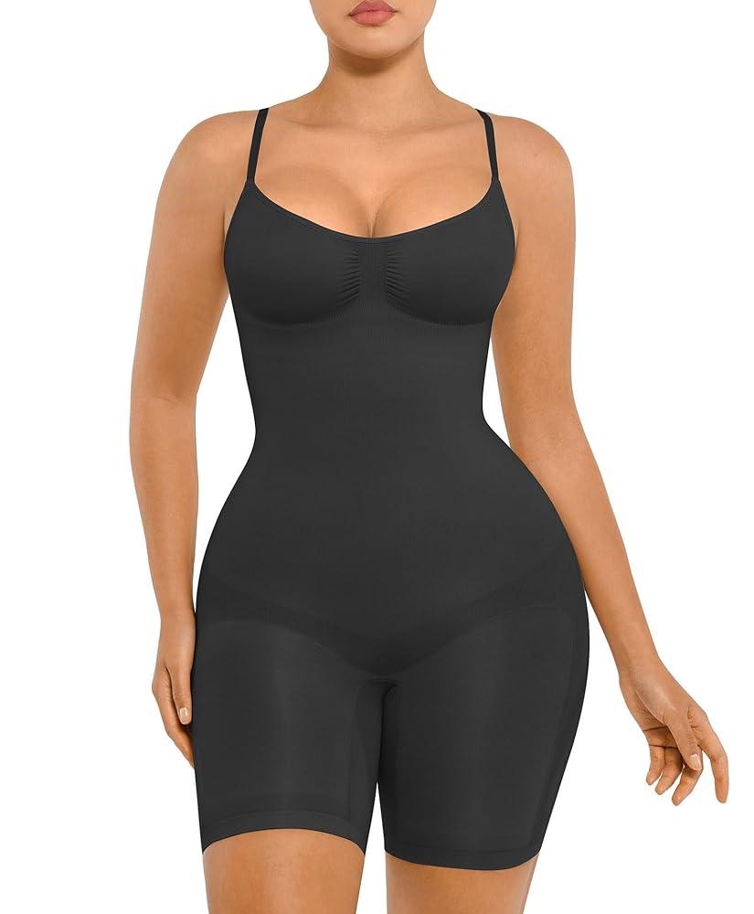 FeelinGirl Shapewear Bodysuit Tummy Control Seamless Sculpting Hip Enhancer Body Shaper for Women Size XL - XXL