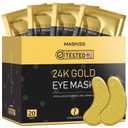 Maskiss 24k Gold Under Eye Patches (Pack of 12), eye mask, Collagen Skin Care Products, Eye Patches for Puffy Eyes, eye masks for dark circles and puffiness (EXP APR 24 2029)