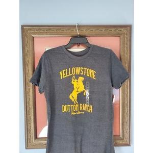 Yellowstone ~ Dutton Ranch ~ Montana ~ Short Sleeve T-Shirt~Gray~Men's Large ~NWT~