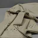 MIULEE Beige Rectangle Linen Polyester Tablecloth with Decorative Cutouts Waterproof Stain Resistant & Shrink-Proof Table Cloth 52x70 inch Farmhouse Style for Dining Wedding Party and Outdoor Picnics