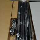 1 Diameter Curtain Rods Itself is 30 to 144 inch 1 Pack Fit 30-142 inch, 66 to 120 inch Window with Heavy Duty Adjustable Rod Matte Black Splicing Metal Extra Long Curtain Rod for Windows