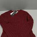 PRETTYGARDEN V Neck Cable Knit Sweaters for Women 2026 Long Sleeve Ribbed Fitted Pullover Tops Business Casual Fall Outfits, Small