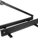 KUAT Switch Sturdy Universal Car Rooftop Crossbars Mounted Winter Sports Gear Clamshell Flip Down Quick Release Ski and Snowboarding Rack with Integrated Locks, Black, Switch 6-6 Skis
