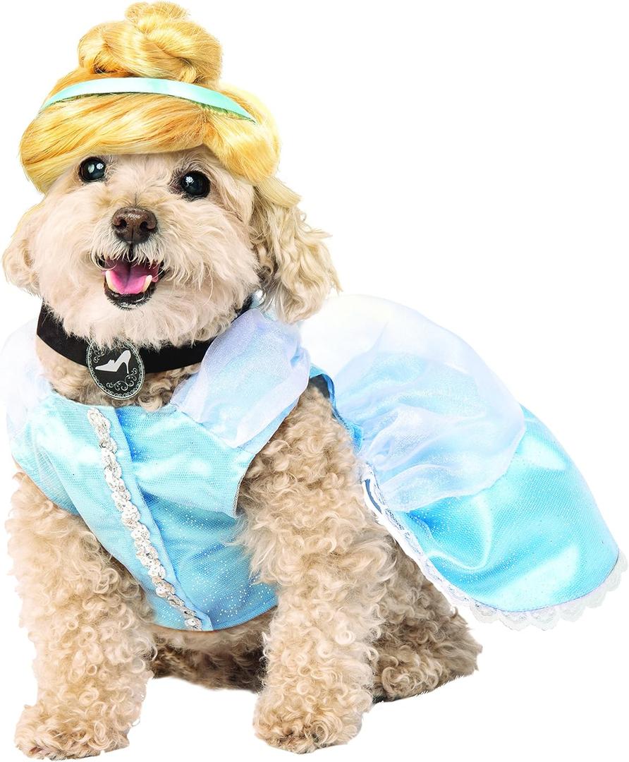 Disney Princesses: Cinderella Pet Costume for For Dogs or Cats by Rubies, Small (Small (Pack of 1))
