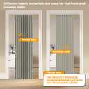 AJAZZ 100% Blackout Accordion Door Magnetic Door Curtain Folding Closet Doors Curtain Invisible Applicable Bedroom Room Living Room Doorway （Grey 42" W x 78" L 1 Panel