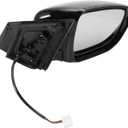Motoforti Right Passenger Side Door Mirror Replacement Side View Mirror Assembly for Nissan Murano 2015-2020 Black Power Mirror Adjustment Manual Folding