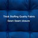 QILLOWAY Outdoor Chair Cushion for Patio Furniture, Waterproof Patio Cushions with Ties, Fade Resistant Replacement Pads for Outdoor Rocking Chairs,Royal Blue, Set Of 1