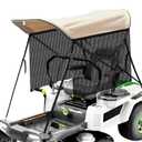Zero Turn Lawn Mower Sun Shade Canopy,Equipped with Left and Right Blackout Curtains for Fits John Deere Kubota Bad Boys,Cub Cadet Troy Bilt and Other Brands UV Protection