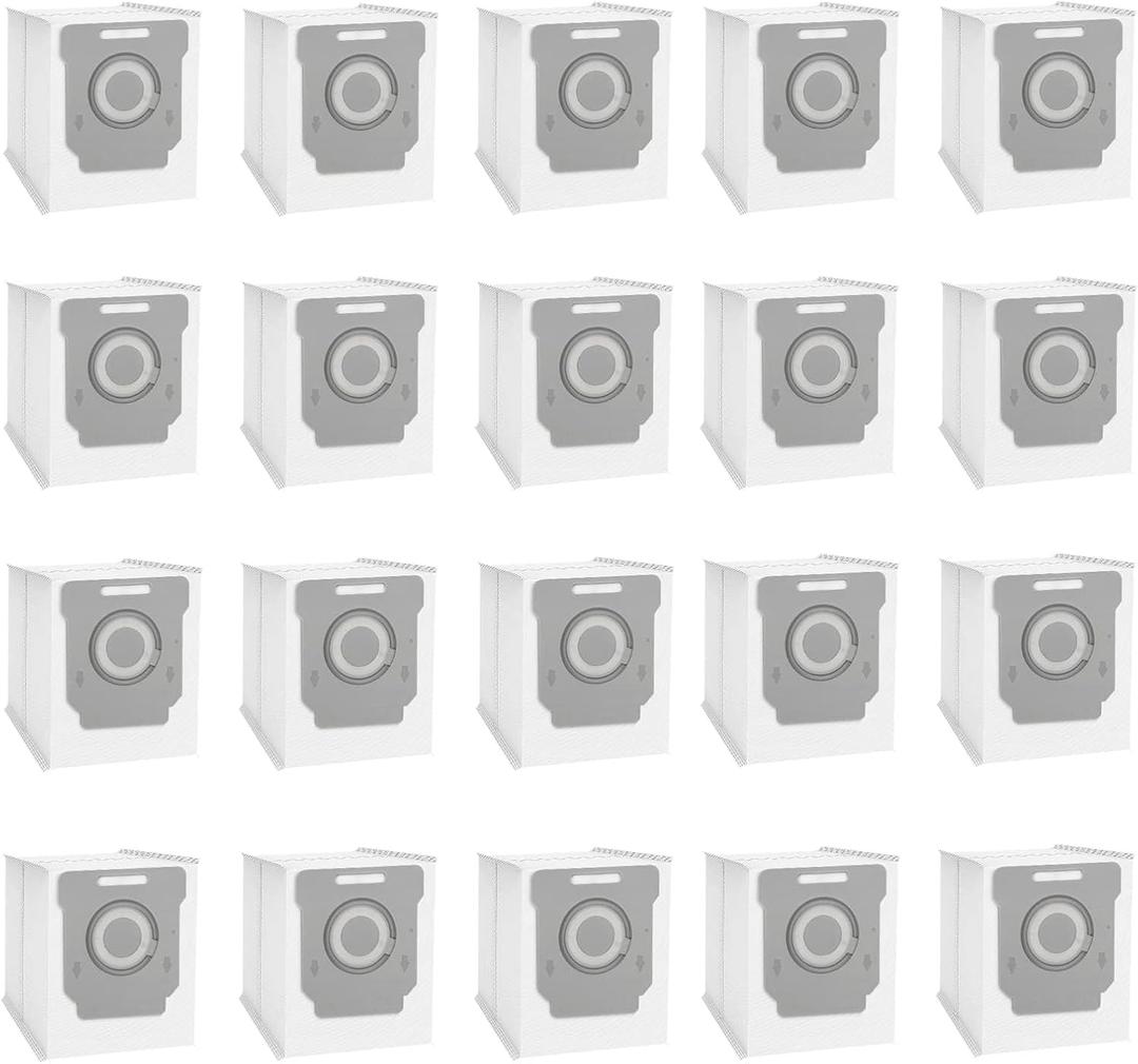 20 Pack Vacuum Bags, Compatible with iRobot Roomba Bags i & s & j Series, Replacement for i3+, i4+, i6+, i7, i7+(7550) j7, j7+i8+, s9+ Effective Dust Filtration, Automatic Dirt Disposal Bags