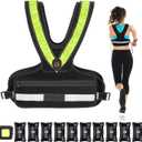 Weighted Vest for Women, Sport Running Weighted Vest with Reflective Strips and LED Flashing Sash, 2-10 lbs Weight Vest for Strength Training and Workout