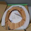 Toilet Seat, Oak Wood, Solid Wood, High Gloss Finish, PIKLiDS (Round)