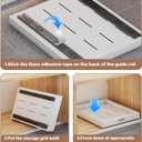 bealy 21'' Deep Cabinet Organizer Adhesive, 10'' Wide Pull Out Cabinet Organizer for Face Frame or Frameless Cabinets, Roll Out Shelves for Kitchen Cabinets, Pantry Shelves, Bathroom, 2 Pack