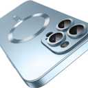 Misscase Magnetic Case for iPhone 16 Pro Max with Camera Lens Protector,Compatible with Magsafe, Full Protection Slim Anti-Scratch Soft TPU Bumper Phone Case for iPhone 16 Pro Max Light Blue