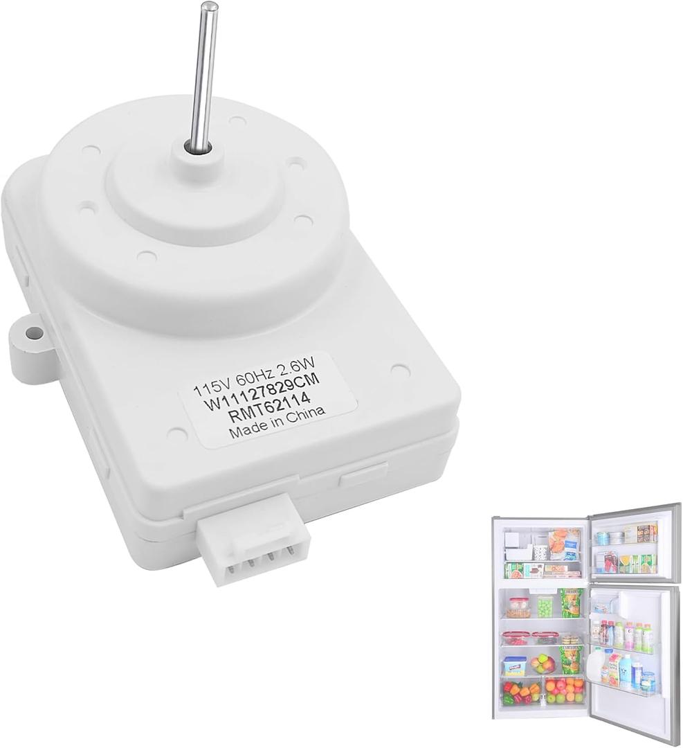 W11127829 W10917708 Refrigerator Condenser Fan Motor Replacement Fit for Whirlpool KitchenAid Maytag Amana Kenmore Freezer Evap Replace W10909387 W10527155 W11505535 W11127829CM AP6261414 PS12114471