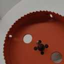 6 Inch Hole Saw with Arbor for Metal Wood and Plastic Cutting, 152mm Bi-Metal Hole Cutter for Different Project with Smooth and Flat Drilling Edge, Fast Chip Removal, Handy Hole Saw Kit Set
