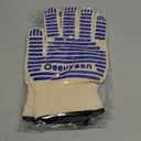 2PCS Super Heat Resistant Oven Gloves, 1472 High Temp BBQ Grill Gloves, Silicone Non-Slip Oven Mitts with Fingers, for Barbecue, Grilling, Cooking, Baking