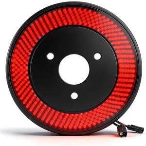 LED Spare Tire Brake Light Compatible with 2020-2024 Ford Bronco 2/4 Door, Plug-and-Play 3rd Brake Tail Light Ring, Rear Wheel Light Interior Accessories, Waterproof IP67