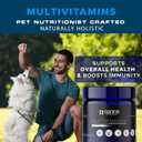 Dog Multivitamin Soft Chews | All-in-One Supplement for Immunity, Joints, Gut & Skin Health | Glucosamine Chondroitin, Vitamins & Probiotics | Roasted Peanut Flavor - 90 Count
