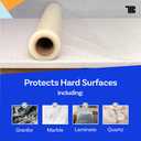 TapeManBlue Countertop Protection Film, 30" x 600', Made in USA, Self Adhesive Clear Countertop Protector, Surface Protection Film for Kitchen Counters, Granite, Marble, Acrylic, Glass, Quartz