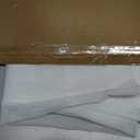 OWENIE Sheer White Curtains, Sheer Curtains 90 inches Long 2 Panels Set, Rod Pocket Voile Fimly Sheer Drapes for Living Room/Bedroom, 2pcs, Each 42" W x 90" L