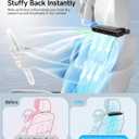 Car Seat Fan for Driver & Backseat- 2026 Upgraded USB Powered Headrest Fan with Aromatherapy, 3 Speeds Quiet Dual Turbo Cooling Fan for Baby Kids Dogs, Universal Fit for Most Cars