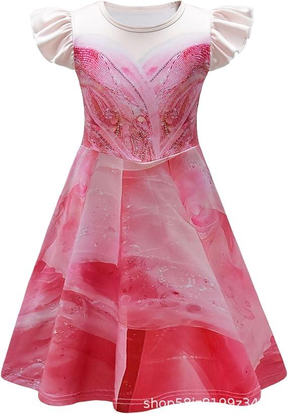 Toddler Girls Glinda Dress Costume Short Sleeve Sundress, 110