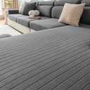 Cgeluy Sofa Cover Washable Sectional Couch Covers Sofa Slipcovers for 3 Cushion Couch Pet Friendly L Shaped Couch Protector for Dogs