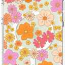 CASETIFY Clear iPhone 15 Plus Case [Not Yellowing / 6.6 ft. 3X Military Grade Drop Protection/Compatible with Magsafe] - Retro Boho Hippie Flowers - Clear