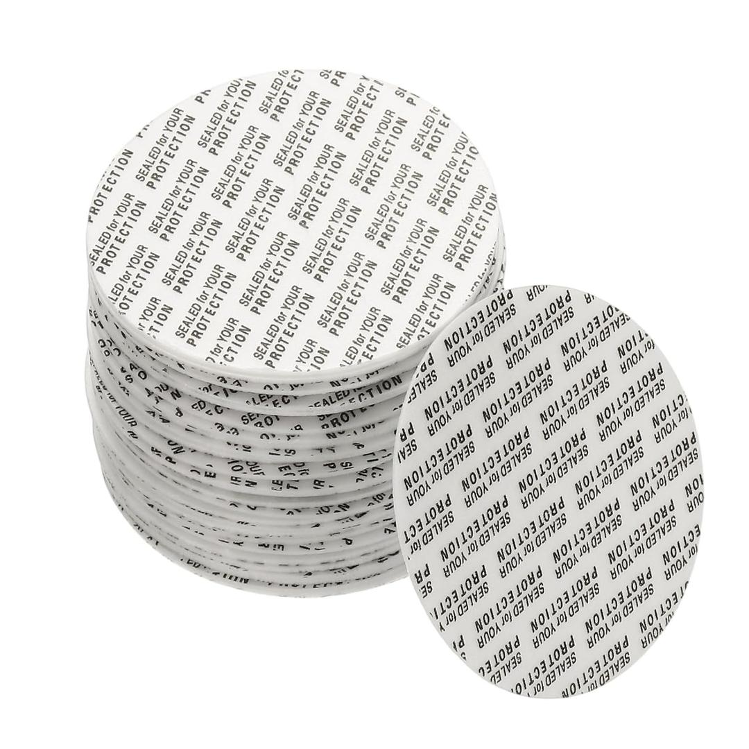 PATIKIL 110Pack Foam Lid Liner, 58mm/2.28" PS Foam Resistant Tamper Pressure Sensitive Seal for Bottle Cap Liners Seals