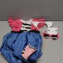 keaiyouhuo Kids Princess Cat Costume Girls Ruffle Sleeve Casual Dresses with Headband Halloween Christmas Birthday Dress up, 120