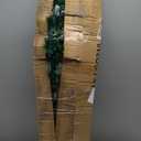 Juegoal 7 ft Pre-Lit Optical Fiber Christmas Artificial Tree, with LED RGB Color Changing Led Lights, Snowflakes and Top Star, Festive Party Holiday Fake Multicolor Xmas Tree with Sturdy Metal Legs (Green)