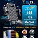 [2026 True Military-Grade] Car Phone Holder VANMASS [Upgraded Strongest Suction & Clip] Cell Phone Mount for Dashboard Windshield Vent Wall,Truck Cradle Stand for iPhone 17 Pro Max 16 15 14 13 Android (Black)