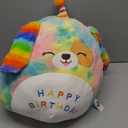 Original 14.5-Inch Large Happy Birthday Dog Plush Pillow Stuffed Animal Toy Big Size Cute Soft Kawaii Cuddle Huggable Plushie,Gift for Kids