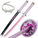 Ziqing Cosplay Anime Swords , Demon Slayer Sunwheel Knife 31-inch Katana Anime Original Texture-a Variety of Styles to Choose from (Tsuyuri Kanawo)