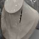 CheeFun 2Pack Necklace Display Stand for Vendors: 3D Necklace Display Stand for Selling Velvet Wood Chain Jewelry Bust Holder Organizer