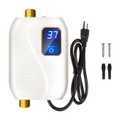 Tankless Water Heater Electric 110V, 3000W Instant Water Heater Under Sink, On Demand Hot Water Heater Electric with Digital Display, Electric Mini Water Heater for Kitchen Bathroom Washin
