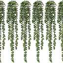 dallisten 12 Pcs Artificial Succulents Hanging Plants, Fake String of Pearls Greenery Plants, Decoration for Wall, Home, Backdrop, Garden, Indoor and Outdoor