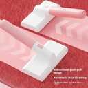 6.5" Wide Pet Hair Remover Brush - Effortlessly Lift Embedded Fur from Sofa, Car, Carpet! Reusable & Washable Cat/Dog Hair Cleaner, Detachable for Deep Clean, Eco-Friendly - Gentle on Fabric (Pink)