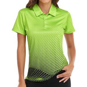 Little Beauty Women's Golf Polo Shirts Short Sleeve Moisture Wicking Tennis Athletic Shirt with 3 Button (X-Large)