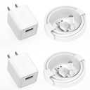 Charging for iPhone Charger [Apple MFi Certified] 2Pack Lightning Cable Data Sync Charging Cord with USB A Wall Charger Block Travel Plug for iPhone 14/13/12 Mini/11 Pro Max/10/XS/XR/X/8/SE2022,iPad (3FT)