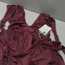 Women Deep V Neck Ruched Maxi Dress Sleeveless Halter Gown Cocktail Evening Formal Dresses Size M